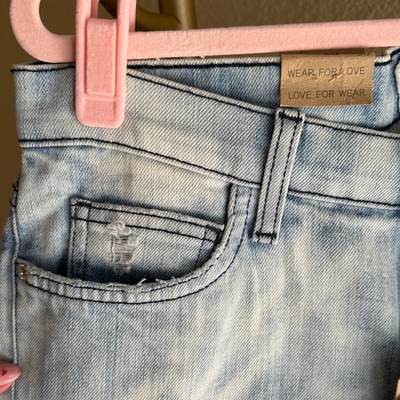 Current/Elliott Acid Washed Distressed Skinny Jeans - Picture 8 of 10